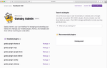 screen shot gatsby admin UI