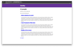 Gatsby demo project home page view