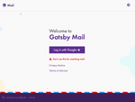 Gatsby Mail - an example app demoing web app functionality