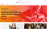 fender guitars website landing page