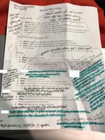 Photo of my workshop outline with notes scribbled all over it