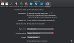 Safari's Preferences window with "press tab to highlight each item on a webpage checked"