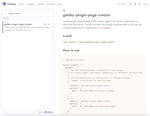 Gatsby plugin page creator in the plugin library