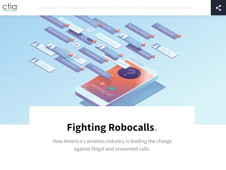 Screenshot of Fighting Robocalls
