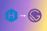 Hexo and Gatsby logos