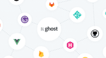 Modern web development logos in a cloud