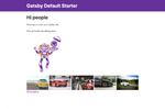 Displaying images on the home page