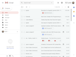 Interface of Gmail on the web