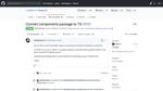 Screen shot of pull request to Gatsby GitHub repo for Theme UI Components contribution, converting package to TypeScript