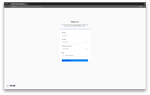 Strapi registration page