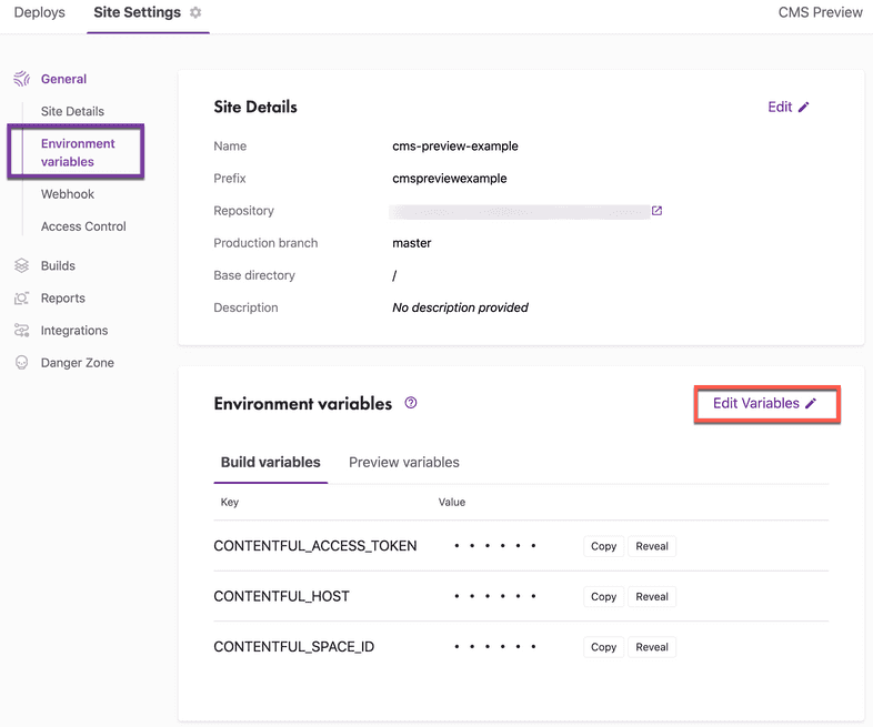 Setting environment variables in Gatsby Cloud